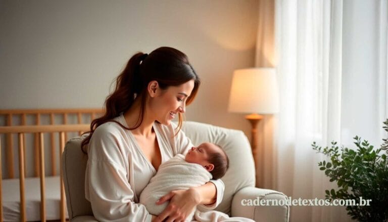 Texto de mãe para bebê recém-nascido