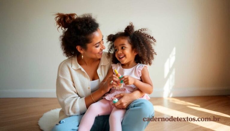 Texto de mãe para filha de 3 anos