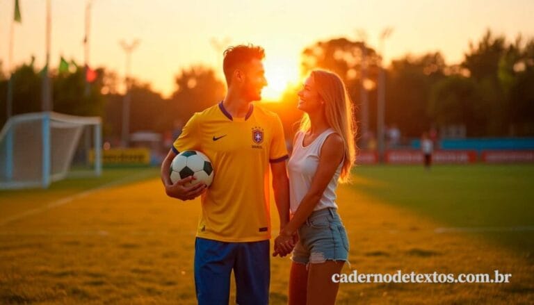 Texto para namorado jogador de futebol