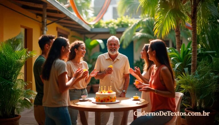 Texto para pai de consideração aniversário
